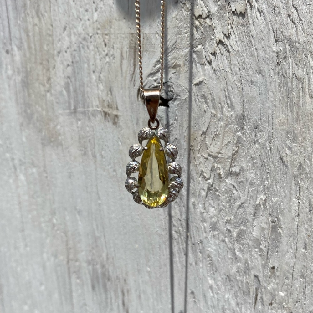 Vintage Sterling Silver Necklace chain and Pendant